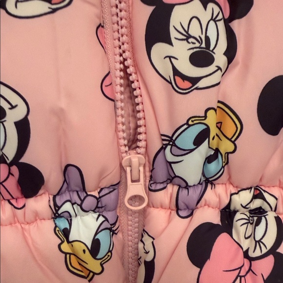 Pink Minnie Mouse Hooded Puffer Vest for Kids - Picture 3 of 9